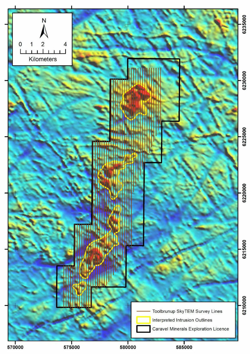 caravel minerals Toolbrunup survey
