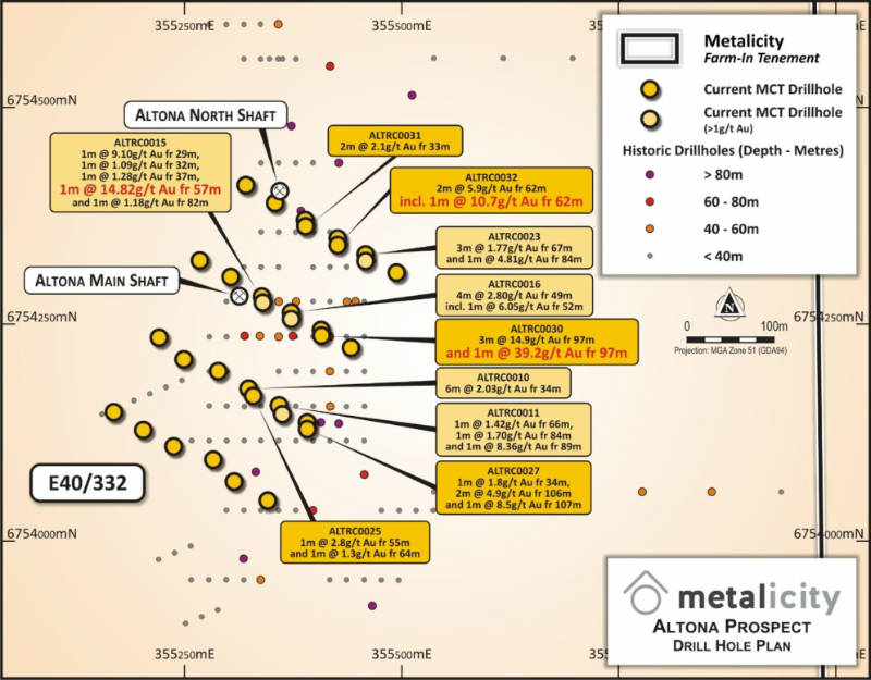 metalicity altona drilling locations