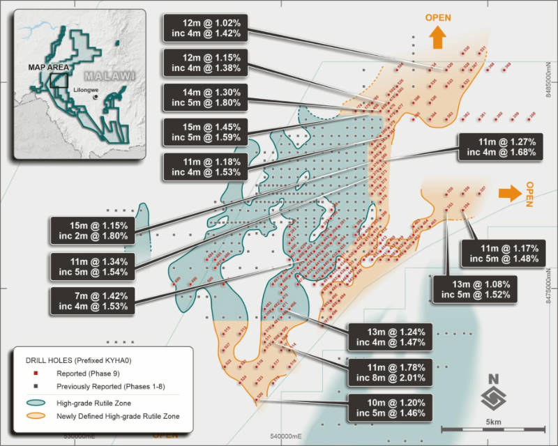 sovereign metals kasiya rutile map