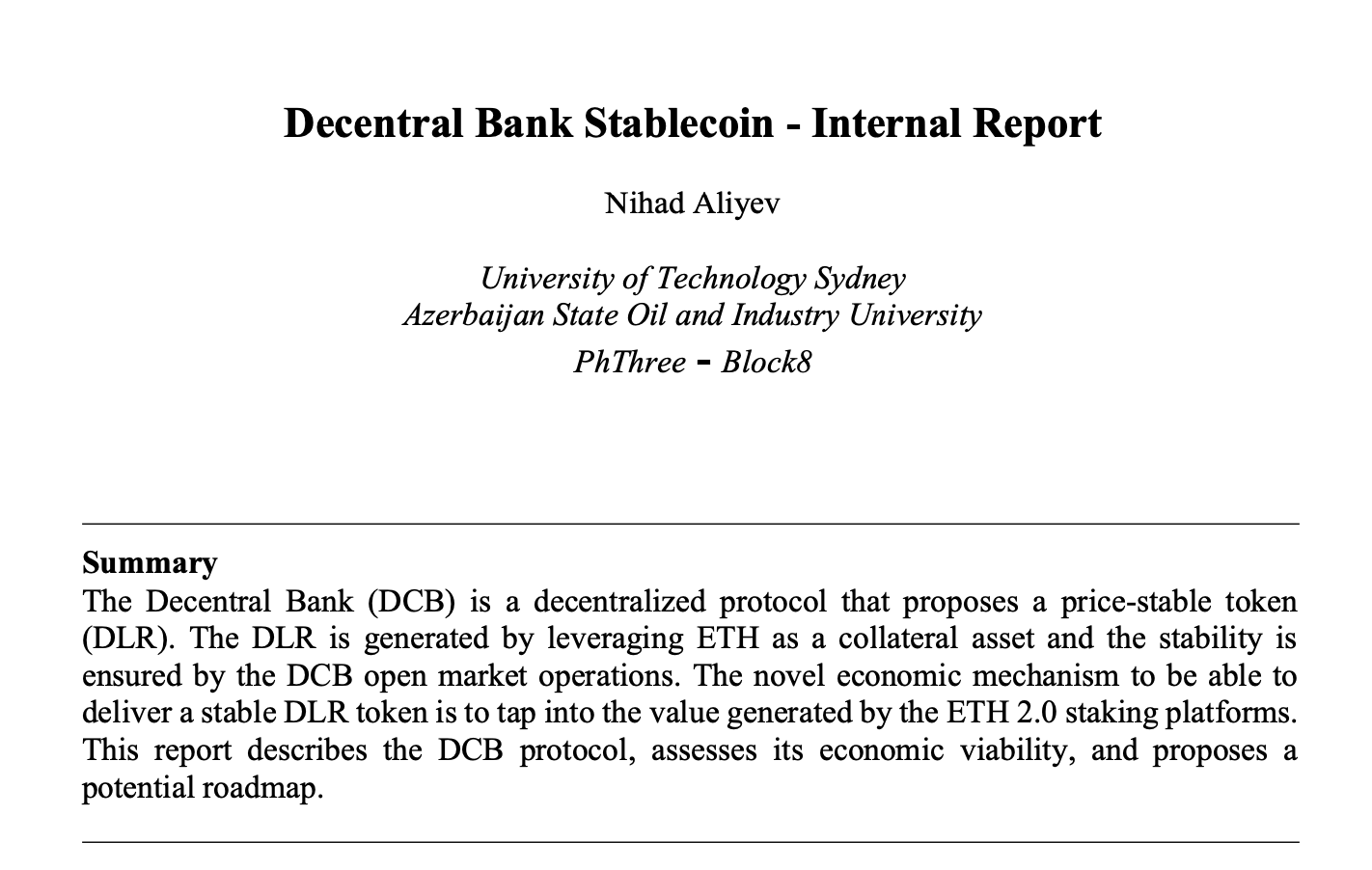 Decentral Bank