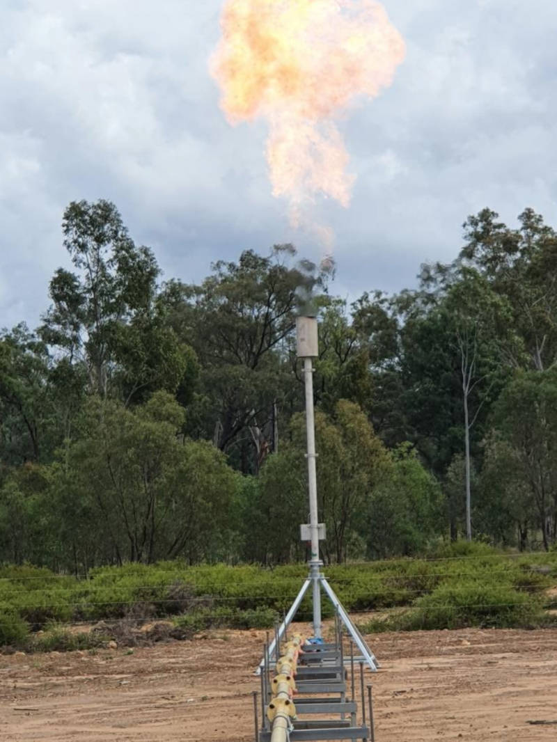 pure hydrogen venus 1 pilot gas flare