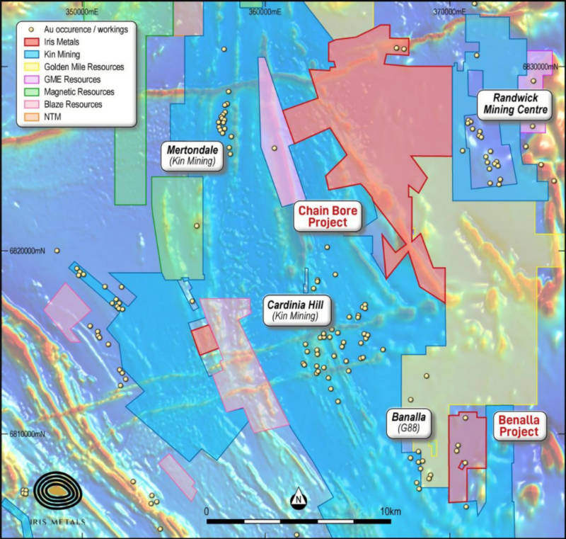iris metals leonora gold projects
