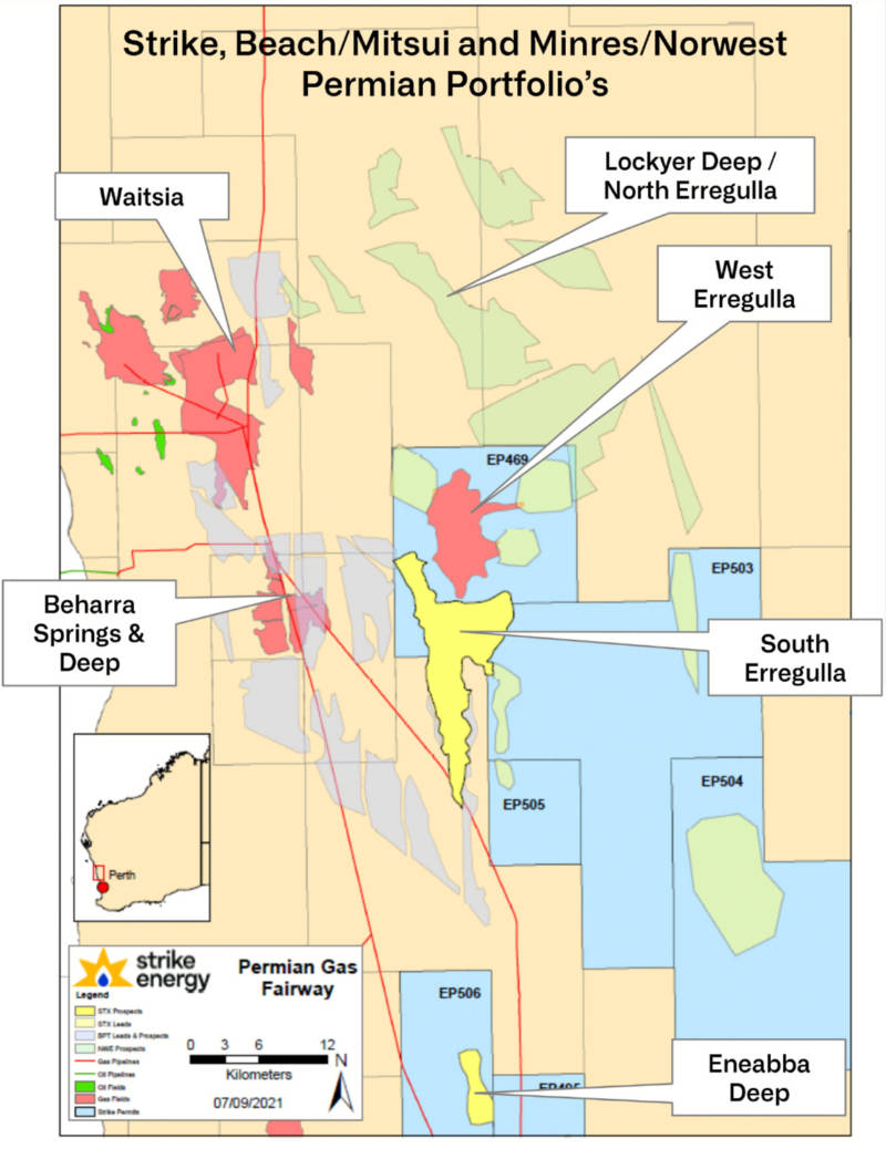 perth basin map gas plays deep