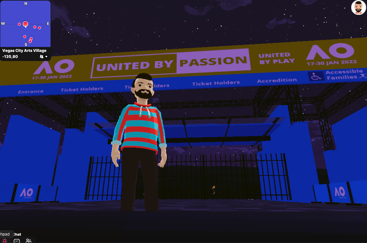 Metaverse Explorer: Exploring the Australian Open in Decentraland