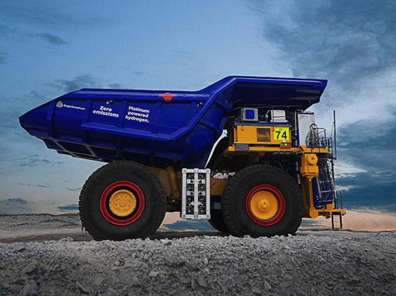 anglo american hydrogen haul truck fuel cell