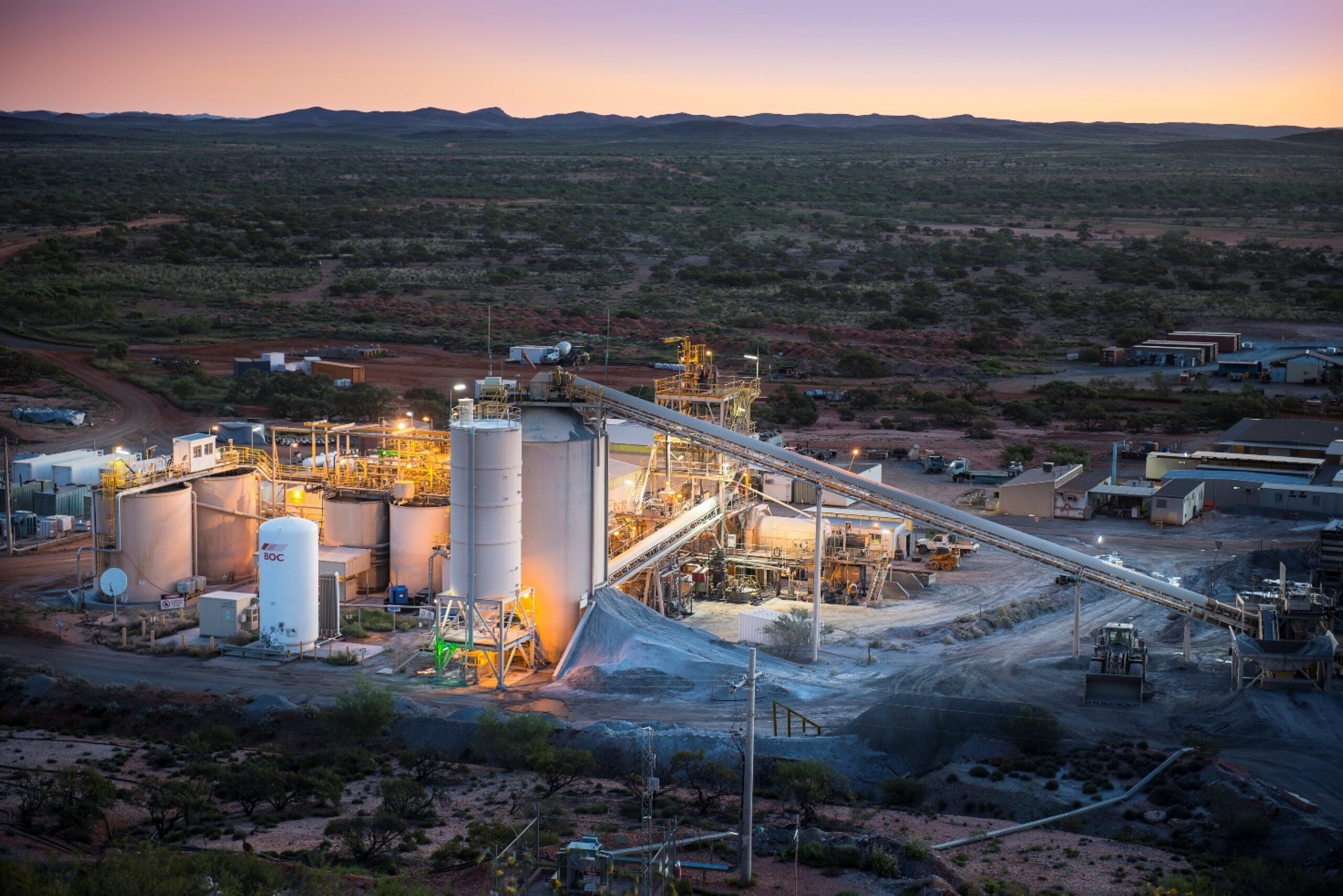 The mill at the Paulsens gold mine, recently acquired by Black Cat Syndicate