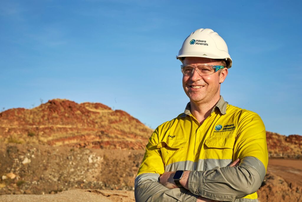 Dale Henderson from Pilbara Minerals at the Pilgangoora mine
