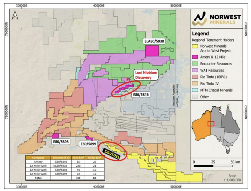 Norwest Minerals hunts out 31 critical mineral targets prospective for ...