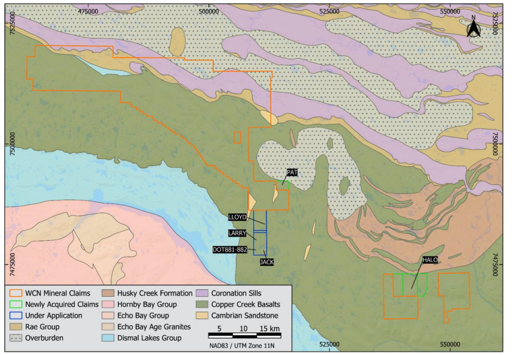 White, Cliff, Minerals, ASX, WCN, Copper, Gold, Silver, Nunavut, Project, Licences