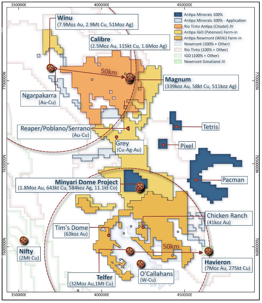 Antipa, Minerals, ASX, AZY, Calibre, Magnum, Paterson, Gold, Resource, Increase