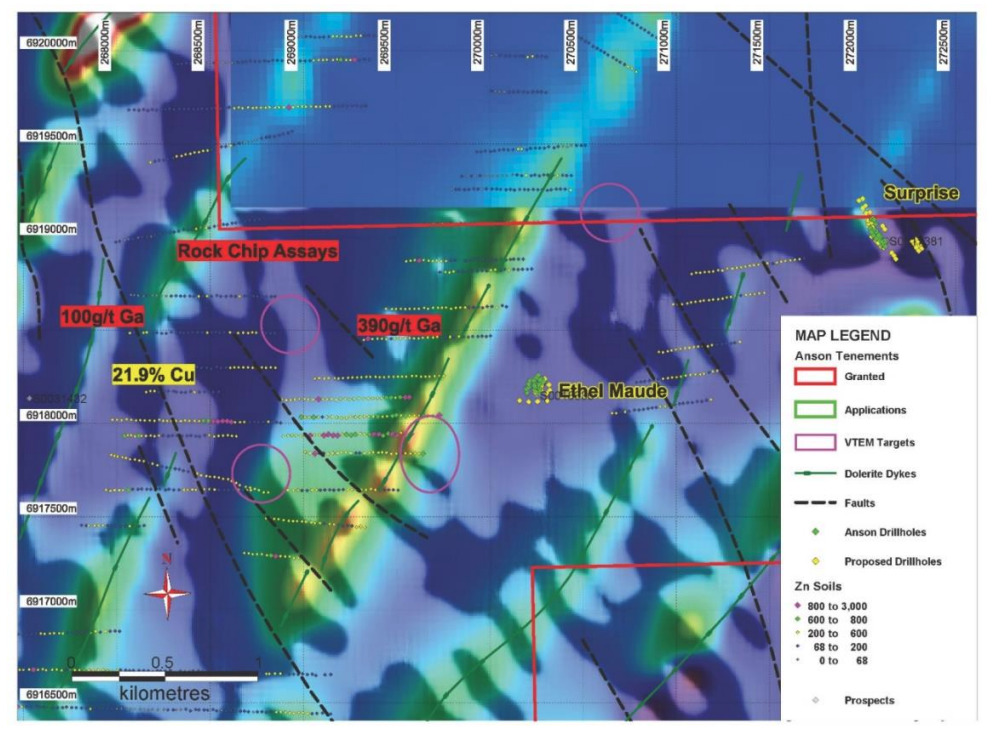 Anson, Resources, Soil, Samples, Rock, Chips, ASX, ASN, Ajana, Project, WA, Gallium, Germanium