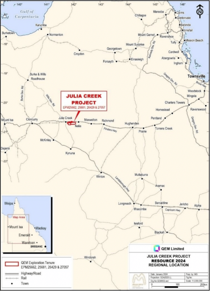 QEM vanadium QLD